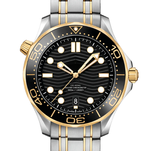OMG Seamaster Diver 300M – Black Dial – Yellow Details – Stainless Steel – 42mm