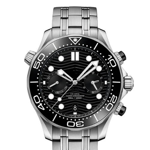 OMG Seamaster Diver 300M – Black Steel & Grey Steel – Quartz – 42mm