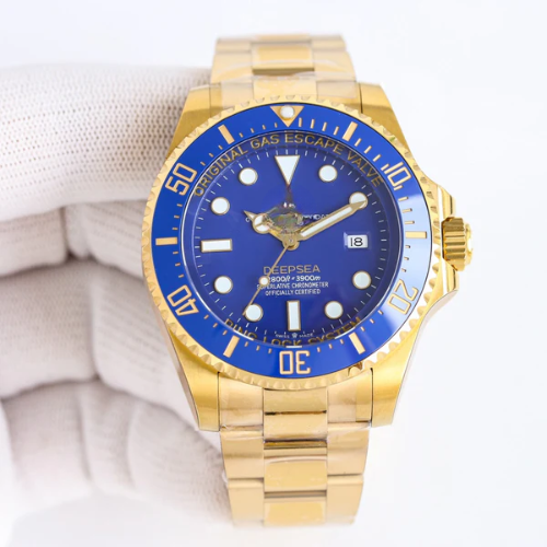 RLX Deepsea 44, ref. 136668LB, yellow gold, blue dial