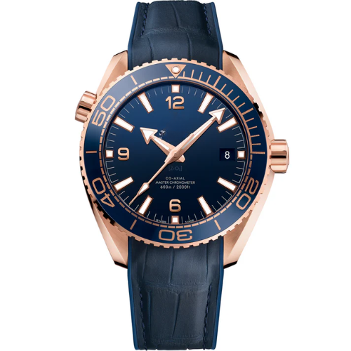 OMG Seamaster Planet Ocean 600M – Blue Ceramic Bezel – Sedna™ Gold & Stainless Steel – Automatic – 43.5mm