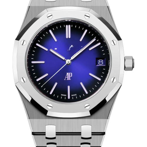 AP Royal Oak Blue Dial – 904L White Steel – 41mm