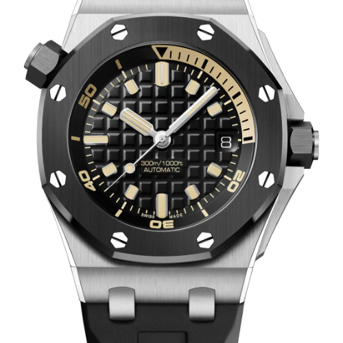 AP Royal Oak Offshore Black OFFs – Grey Rubber – 42mm