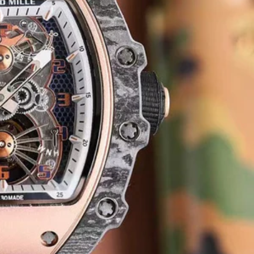 RM 055 - Tourbillon Aerodyne - Rose Gold Ceramic & Black Rubber