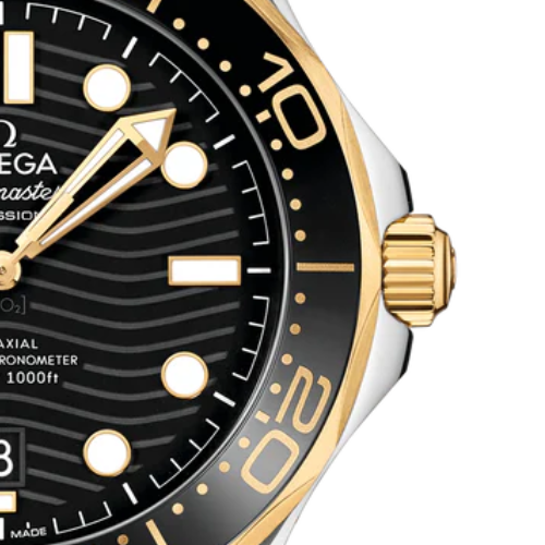 OMG Seamaster Diver 300M – Black Dial – Yellow Details – Stainless Steel – 42mm